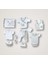 Minik Sincap Nakışlı %100 Cotton Antib.akteriyel 10LU Zıbın Takımı Hastane Çıkışı 4