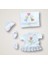 Kalpli Uçan Balon Nakışlı %100 Cotton Antib.akteriyel 10LU Zıbın Takımı Hastane Çıkışı 1