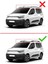 Fiat Doblo 2023 ve Sonrası ile Uyumlu Ace-1 Ara Atkı Tavan Barı Siyah 3