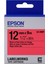 Lk-4rbp Pastel Kırmızı Üzeri Siyah 12MM 9met 1