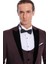 Kadife Yaka Slim Fit Bordo Erkek Damatlık - Wessi 3