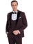 Kadife Yaka Slim Fit Bordo Erkek Damatlık - Wessi 4