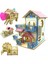 O Tarzı Hamster Saklanma Odası Ahşap Kulübe Küçük Hayvanlar Çift Katlı Villa Sıçan Oda Evi Kafes Egzersiz Oyuncak Merdiven Tahtası ile (Yurt Dışından) 4