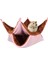 Pembe Kürk Stili 34X34CM Fareler Için Hamak Çift Katlı Peluş Sıcak Yatak Hamster Ev Yuvası Uyku Tulumu Asılı Ağaç Yataklar Mez Guinea Pig Hamster Kafesi (Yurt Dışından) 1