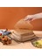 Kahverengi Yuvarlak 22CM Tarzı Yuvarlak Bambu Buhar Sepeti Kağıt Hava Fritözü Buharlı Bez Delikli Ahşap Hamur Kağıtları Yapışmaz Buhar Matı Mantı Pişirme Matı (Yurt Dışından) 4