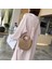Saman Dokuma Çanta El Yapımı Rattan Vintage Retro Halat Örme Kadın Crossbody Çanta Yüzük ile Taze Yaz Plaj Bej (Yurt Dışından) 3