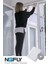 Nofly Pratik Pencere Sinekliği 100X150CM 5mt Bant Tak Çıkar Tül Kesilebilir Cırt Bantlı 4