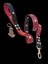 Köpek gezdirme kayışı hakiki deri bordo siyah genişlik:3cm kalın kancalı uzunluk:100cm dog leash B1-3 5