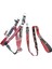 Köpek göğüs tasması gezdirme kayışlı set hakiki deri bordo siyah göğüs ölçüsü:55-90cm ayarlamalı gezdirme kayışı:100cm dog harness TB1-2 1