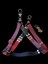 Köpek göğüs tasması gezdirme kayışlı set hakiki deri bordo siyah göğüs ölçüsü:55-90cm ayarlamalı gezdirme kayışı:100cm dog harness TB1-2 2