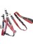 Köpek göğüs tasması gezdirme kayışlı set hakiki deri bordo siyah göğüs ölçüsü:55-90cm ayarlamalı gezdirme kayışı:100cm dog harness TB1-2 4