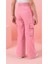 Hopi Kids Kargo Cepli Lastikli Bel Gabardin Kız Kargo Pantolon - Pembe - 5-6 Yaş 2