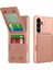 Samsung Galaxy A54 5g Kart Yuvaları Pu Deri Kaplamalı Tpu Kickstand Kapak (Yurt Dışından) 1