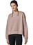 Sportswear Essential Collection Fleece Oversized Purple Kadın Sweatshirt Sütlü Kahve 1