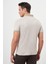 Erkek Bej Trend Merserize Jakar Desen Düğmeli Yaka Dynamic Fit T-Shirt 5