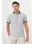 Erkek Haki Trend Compact Rotasyon Baskı Pike Polo Yaka T-Shirt 1