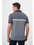 Erkek Lacivert Trend Çizgili Polo Yaka Dynamic Fit T-Shirt 5