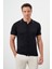 Erkek Lacivert Trend Polo Yaka Dynamic Fit T-Shirt 1