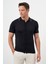 Erkek Lacivert Trend Polo Yaka Dynamic Fit T-Shirt 2