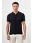 Erkek Lacivert Trend Polo Yaka Dynamic Fit T-Shirt 3