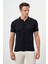 Erkek Lacivert Trend Polo Yaka Dynamic Fit T-Shirt 4