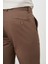 Erkek Kahve Yazlık Pamuk Yan Cep Dynamic Fit Chino Pantolon 4