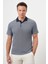 Erkek Lacivert Trend Cepli Polo Yaka T-Shirt 1