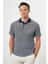 Erkek Lacivert Trend Cepli Polo Yaka T-Shirt 2