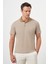 Erkek Bej Trend Cepli Polo Yaka T-Shirt 3