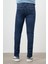 Erkek Mavi Denim 5 Cep Dynamic Fit Jean Kot Pantolon 3