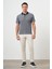 Erkek Lacivert Trend Cepli Polo Yaka T-Shirt 4