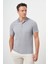 Erkek Gri Trend Cepli Polo Yaka T-Shirt 2