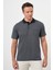 Erkek Antrasit Trend Cepli Polo Yaka T-Shirt 1