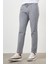 Erkek Lacivert Pamuk Keten Trend Ipli Jogger Slim Fit Spor Pantolon 2