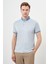 Erkek A. Mavi Trend Merserize Jakar Desen Düğmeli Yaka Dynamic Fit T-Shirt 1