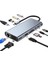 Type C Hub 11 In 1 USB C Docking Station 4K Hdmı VGA Type C PD,USB3.0,RJ45 Ethernet,sd/tf 1