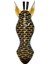 Ahşap Zürafa Mask 50 cm Duvar Dekoru 2