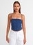 20794 Askılı Crop Top-Indigo 4