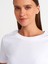 31142 Bisiklet Yaka T-Shirt-Beyaz 4