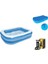 Pompa Dahildir Şişme Aile Havuzu, Pompa ve Örtü Full Set- 54005-62002-58319 Mavi Şişme 1