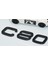 C80 Siyah Abs 3m 3D Bagaj Yazı Logo Volvo Ile Uyumlu 3