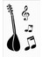 Stencil Sarayi Boyama Şablon Muzik - 8331 1