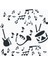 Stencil Sarayi Boyama Şablon Muzik - 4467 1