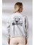 Baskılı Oversize Kalıp Şardonlu Sweatshirt 21501 Karmelanj 4
