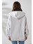 Şardonlu Fermuarlı Kapüşonlu Oversize Sweatshirt 21618 Karmelanj 4