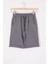 Füme Erkek Çocuk Beli Lastikli Basic Şort 18805 1