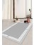 Makinede Yıkanabilir Kaymaz Taban Leke Tutmaz Gri Çizgili Salon Halısı Mutfak Halısı ve Yolluk 1