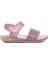 24-408-P Pembe Simli Çocuk Sandalet 1