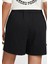 Sportswear Essential Loose Fit Jersey Shorts Bol Kesim Ağır Modal Kadın Şort Siyah 2