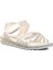 24-400-F Beyaz Simli Çocuk Sandalet 3